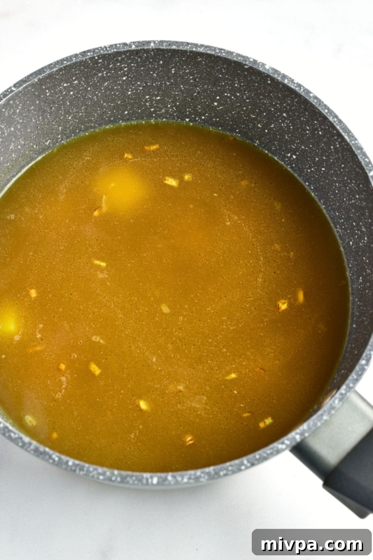 Broth in a pot