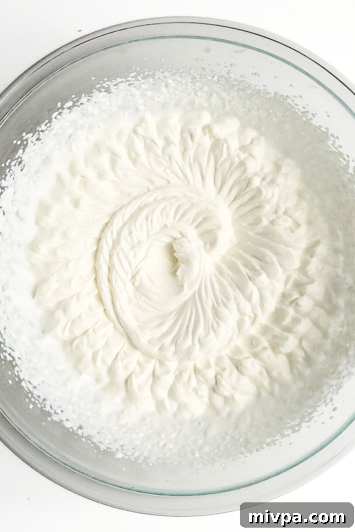 A bowl of freshly whipped cream