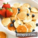 A bowl of gluten-free mini pancakes