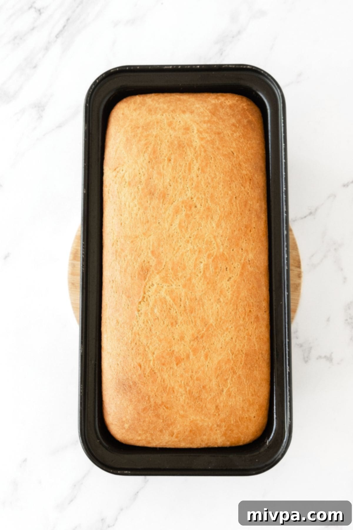 Freshly baked loaf of gluten and egg free bread