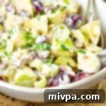 Effortless Gluten Free Vegan Waldorf Salad 2 Waldorf salad in white bowl