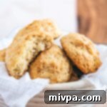 A basket of gluten-free drop biscuits