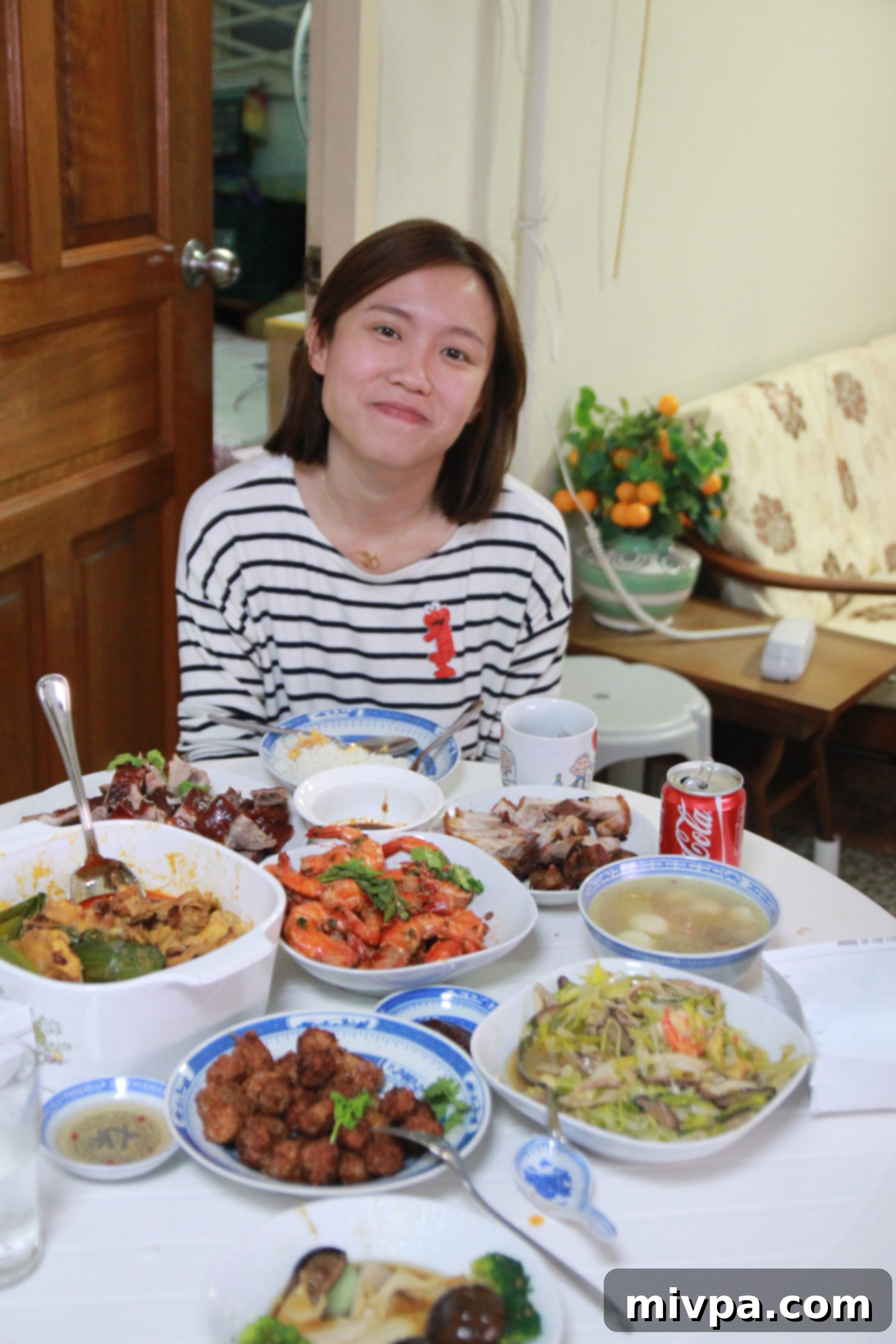 Family gathering for Chinese New Year Reunion Dinner