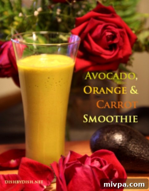 Avocado, Orange & Carrot Smoothie