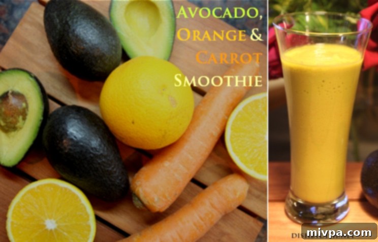Avocado, Orange & Carrot Smoothie2