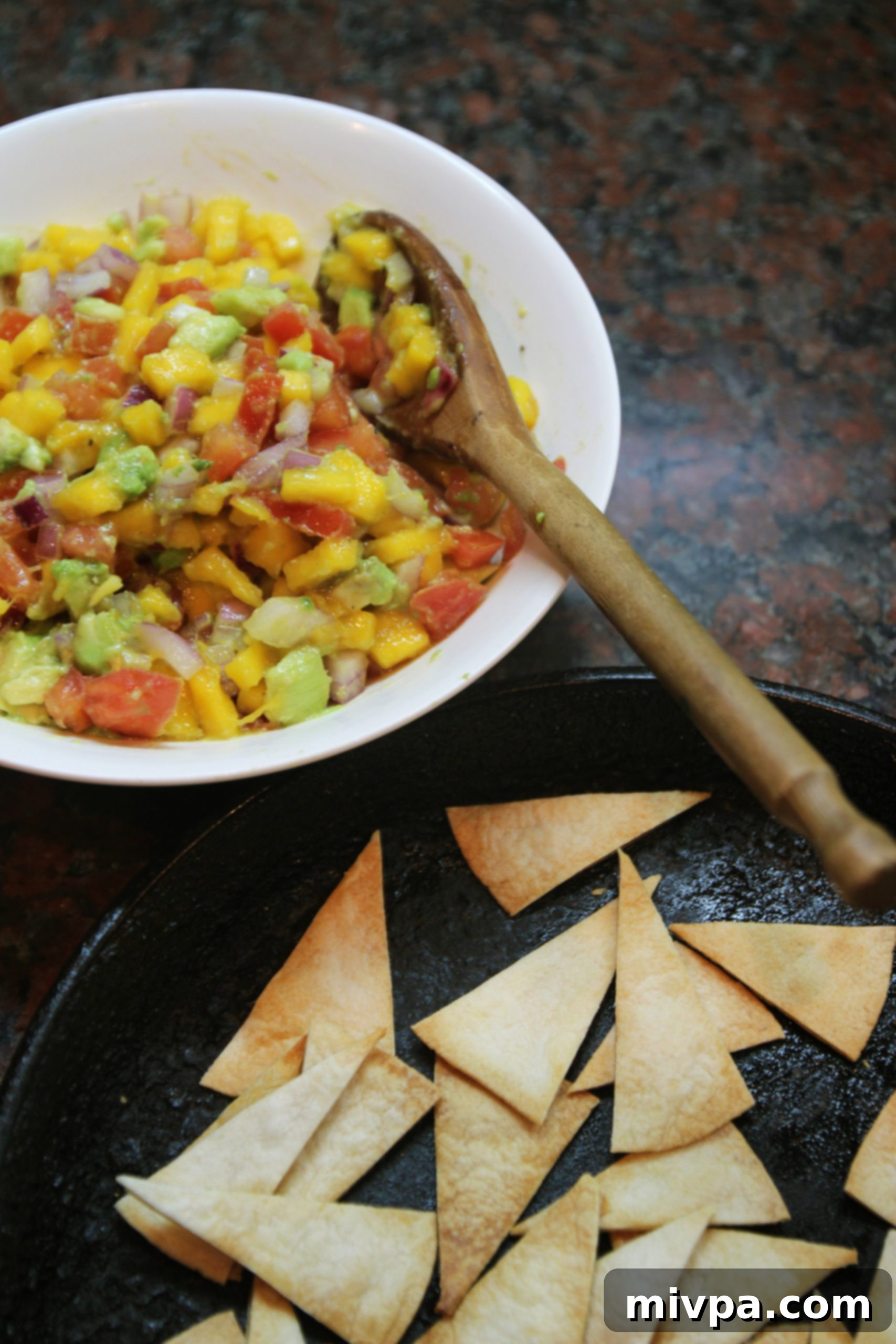 Mango Avocado Salsa & Homemade Tortilla Chips13