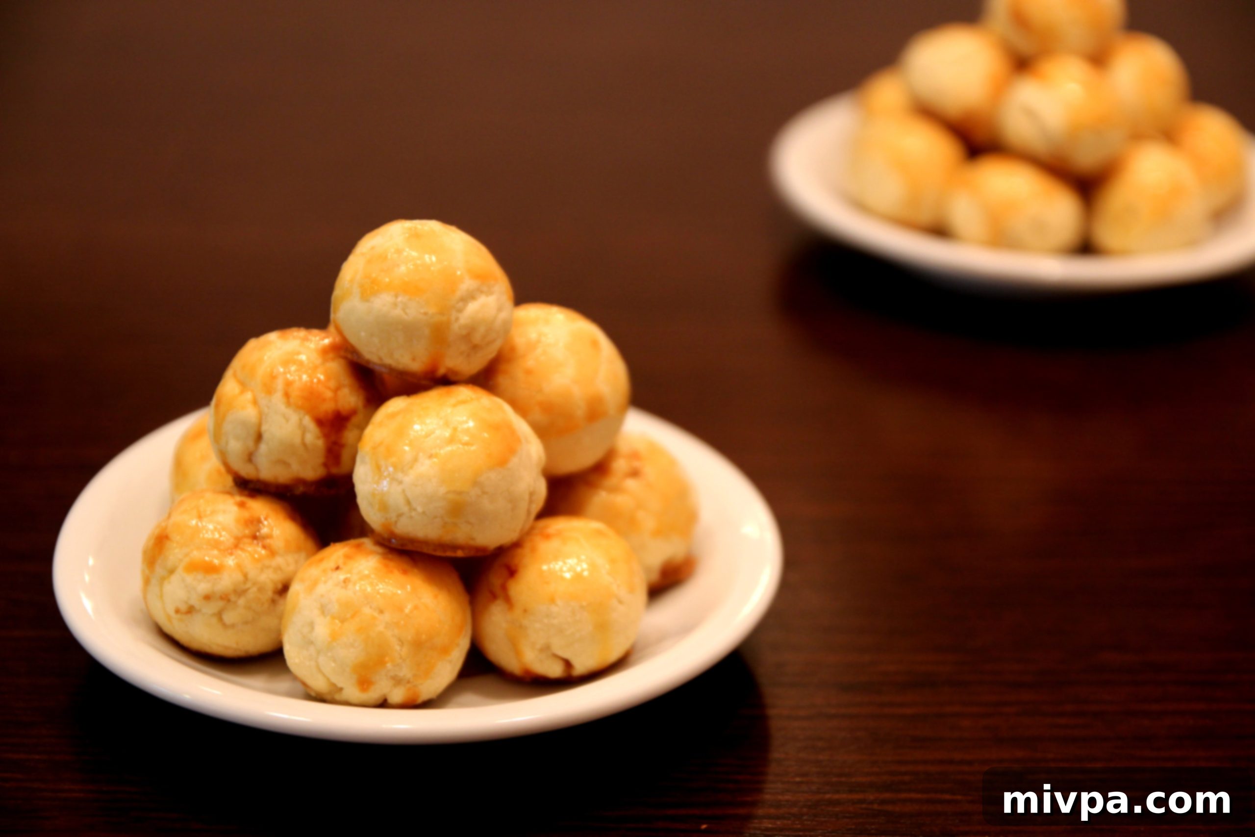 Freshly baked golden brown pineapple tarts