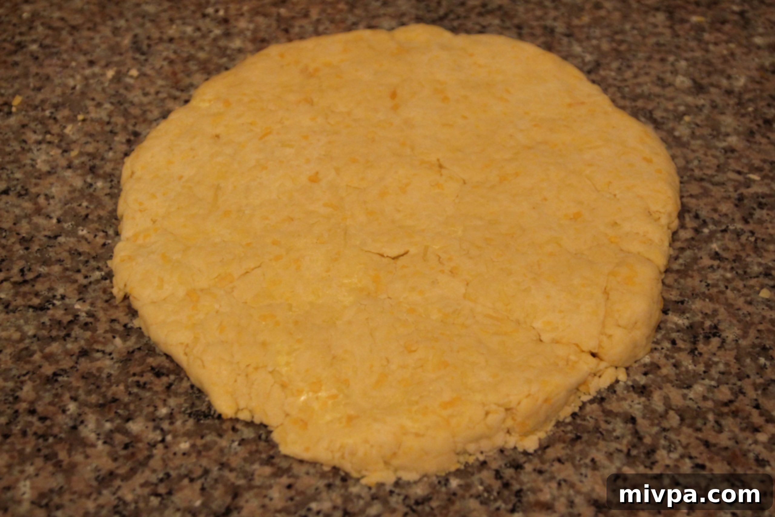 Kneading and rolling out scone dough