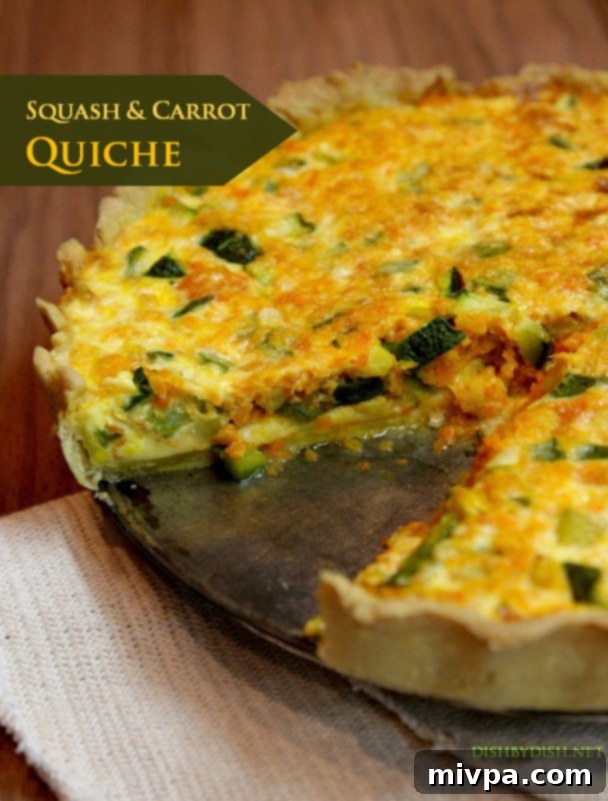 Squash & Carrot Quiche